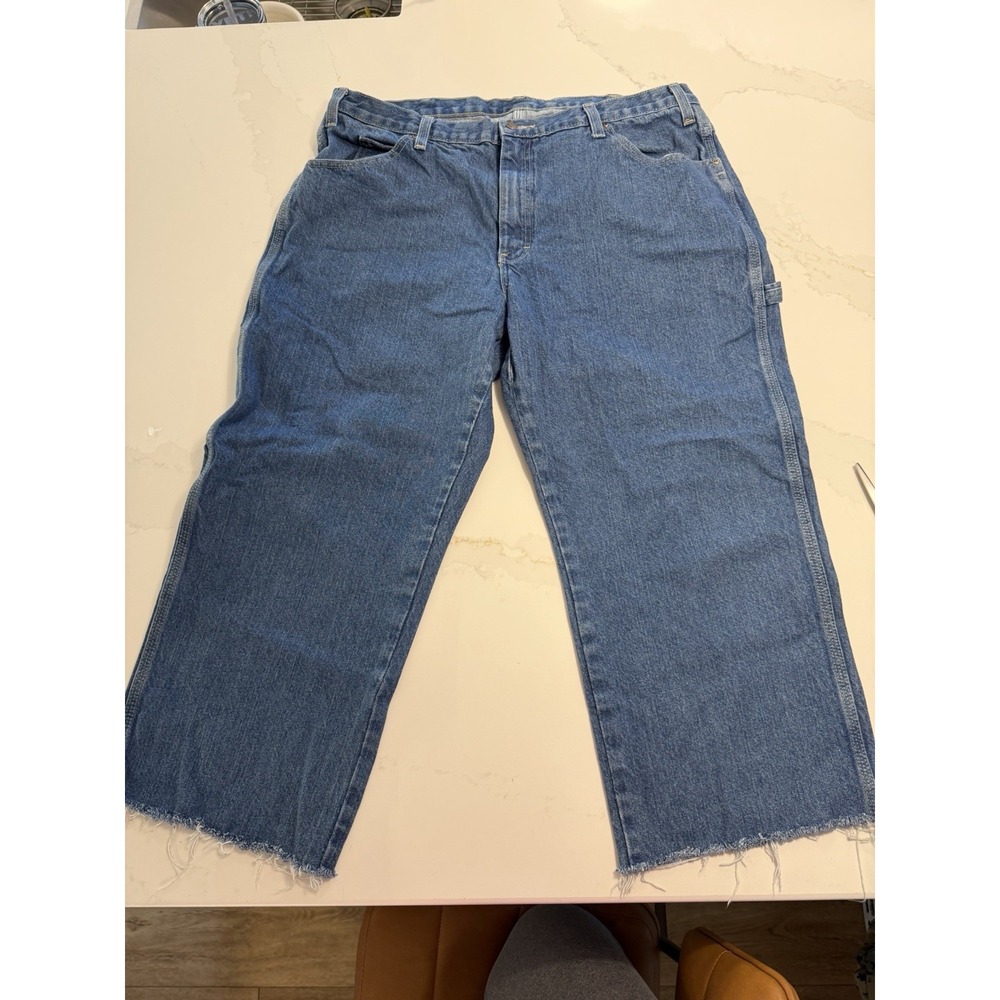 Dickies Carpenter Jeans Men 38x30 Blue Excellent Relaxed Straight 1993SNB